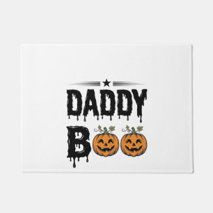 Daddy Boo Vintage Halloween Pumpkin Shirt Design_1 Doormat