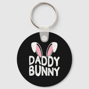 Daddy Bunny Ears Easter Family Matching Dad Father Keychain
