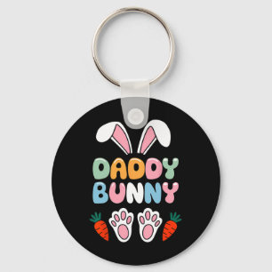 Daddy Bunny Easter Shirt – Funny Meme For Dads  Keychain