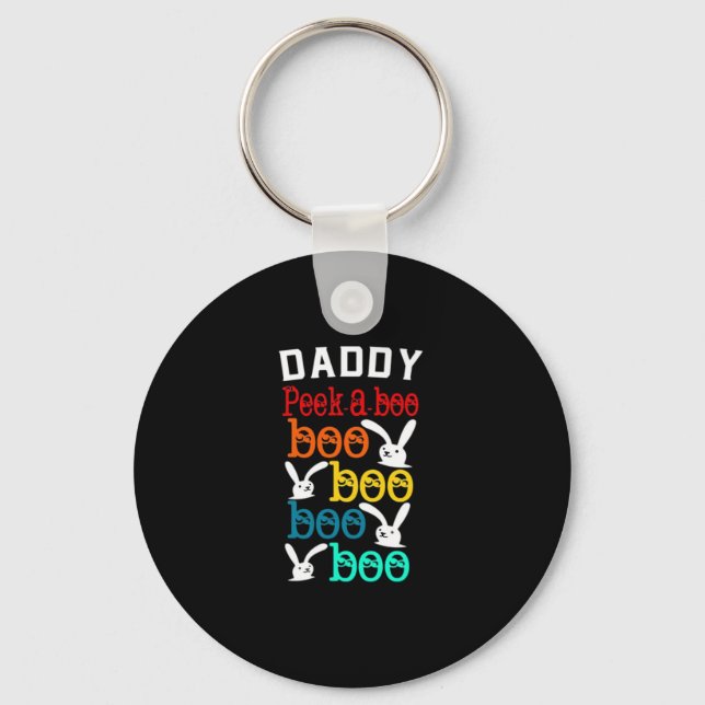 Daddy Bunny Game For Men_s Novelty Keychain (Front)