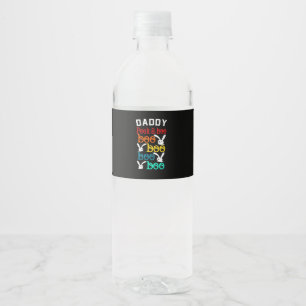 Daddy Bunny Game For Men_s Novelty Water Bottle Label