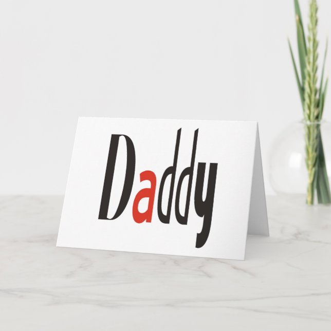 Daddy Card (Front)