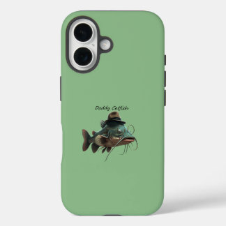 Daddy Catfish Dark Sea Green iPhone 16 Tough Coque