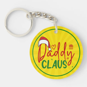 Daddy Claus Christmas Design-60094 Keychain