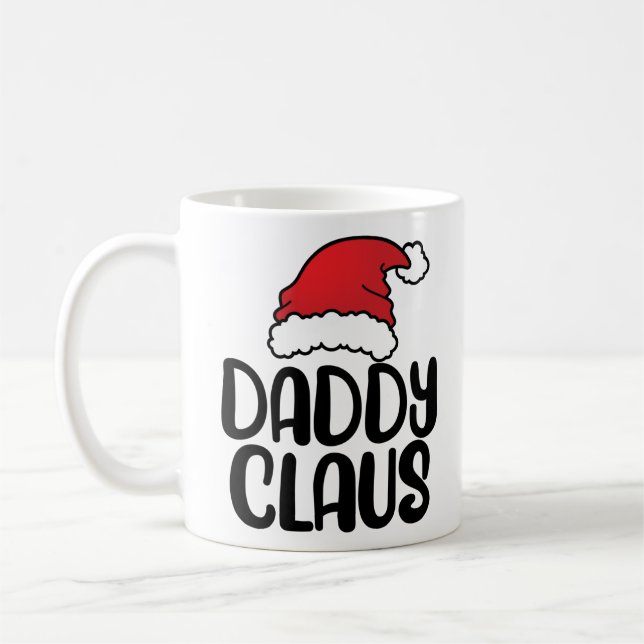 Daddy Claus - Christmas Matching Pajama Gift Coffee Mug (Left)