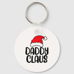 Daddy Claus, Family Matching Christmas Father Men Keychain