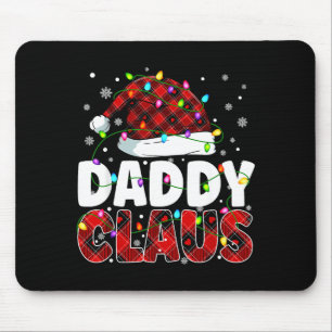 Daddy Claus Merry Christmas Santa Hat Family Match Mouse Pad
