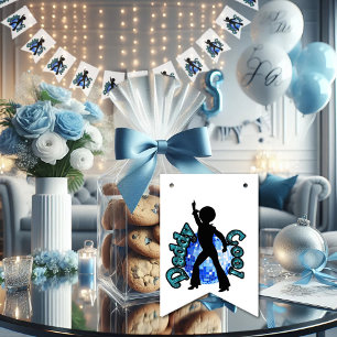 Daddy Cool Disco Dance Father Day Bunting Flags