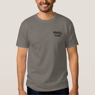 Daddy Cool   Modern Father's Day Cool Dad Embroidered T-Shirt