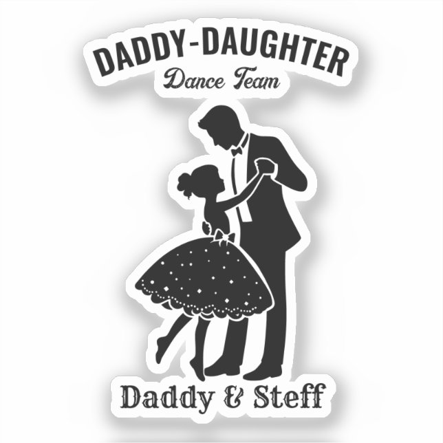 Daddy-Daughter Dance Team (4) T-Shirt (Front)