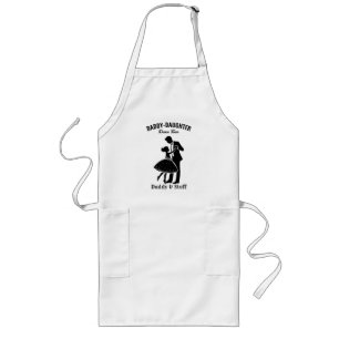 Daddy-Daughter Dance Team (4) T-Shirt Long Apron
