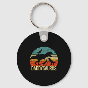 Daddy Dinosaur Daddysaurus 3 Three Kids Xmas Chris Keychain