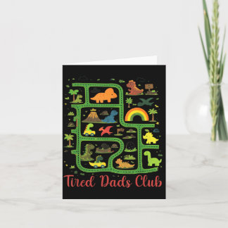 Daddy Dinosaur Dino Land Map Tired Dads Club Card