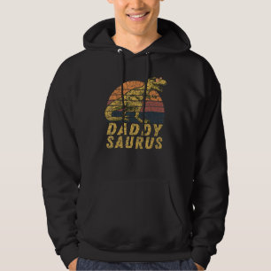 Daddy Dinosaur Rex Apparel For Husband Dad Hoodie