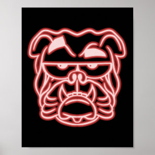 Daddy Dog Mom Dogfather Dog Lover English Bulldog Poster