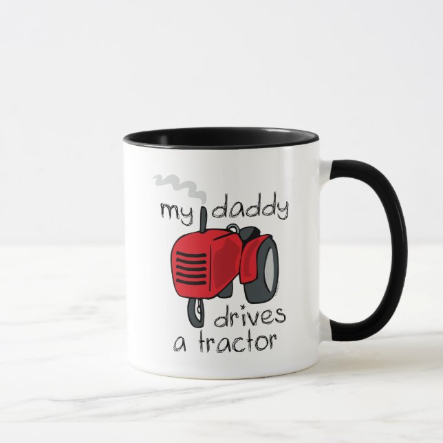 Daddy Drives A Tractor Mug (Right)