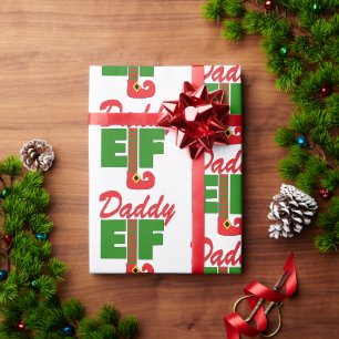 Daddy Elf Wrapping Paper
