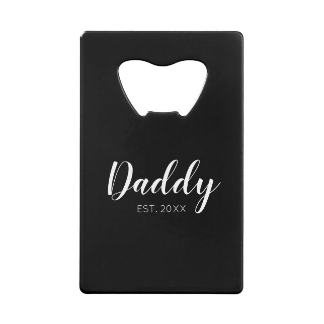 Daddy Established black Credit Card Bottle Opener (Front)