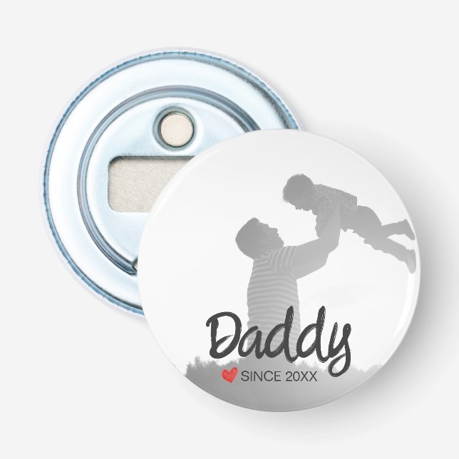 Daddy, first fathers day, first happy father bottle opener (Front)