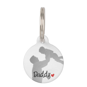 Daddy, first fathers day, first happy father pet tag