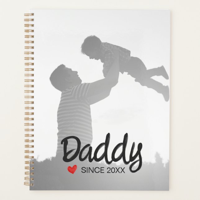 Daddy, first fathers day, first happy father planner (Front)