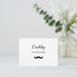 Daddy Flat Moustache Card Father's Day Gift