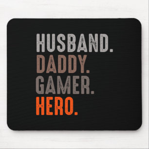 Daddy Gamer Hero - Esport Lover - Video Game Mouse Pad