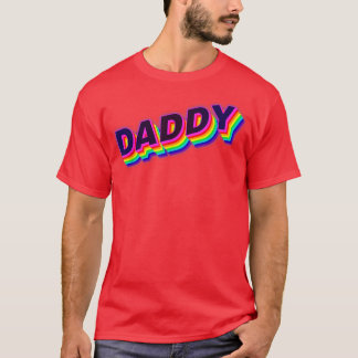 Daddy, Gay Daddy Bear , Retro LGBT Rainbow, LGBTQ T-Shirt