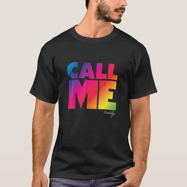 Daddy Gay Lesbian Pride LGBTQ Funny Idea T-Shirt (Front)