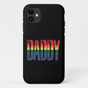 Daddy Gay Pride Month LGBTQ Fathers Day Rainbow iPhone 11 Case