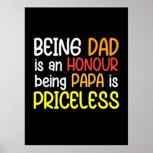 Daddy Gift Being Dad Being Papa Poster
