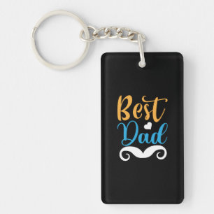 Daddy Gift Best Dad Keychain