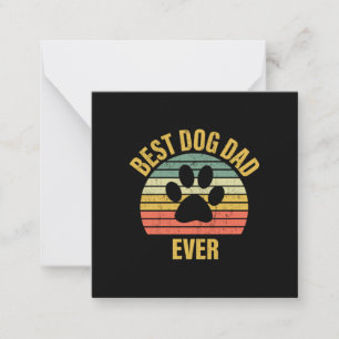 Daddy Gift Best Dog Dad Ever Card