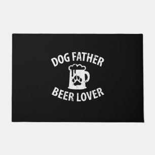 Daddy Gift Dog Father Beer Lover Doormat
