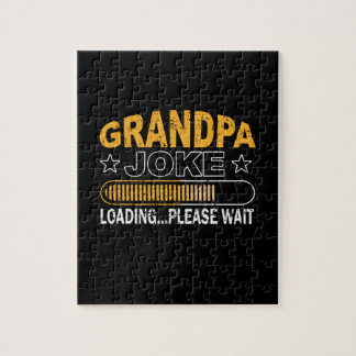 Daddy Gift Grandpa Loading Please Jigsaw Puzzle