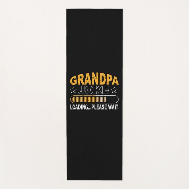 Daddy Gift Grandpa Loading Please Yoga Mat (Front)