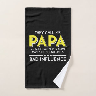 Daddy Gift They Call Me Papas Hand Towel