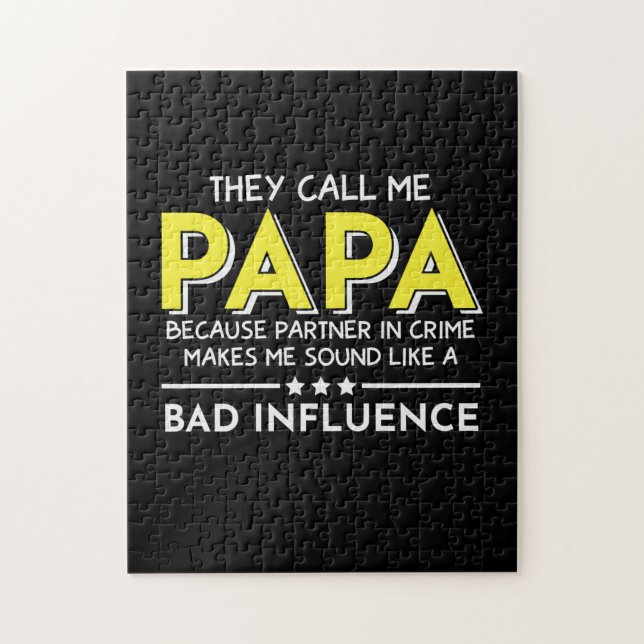 Daddy Gift They Call Me Papas Jigsaw Puzzle (Vertical)
