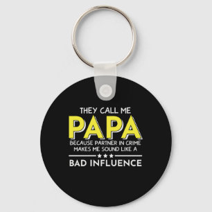 Daddy Gift They Call Me Papas Keychain