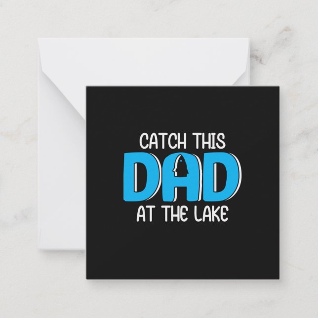 Daddy Gift This Dad At The Lake Card (Front)