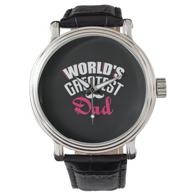 Daddy Gift World Greatest Dad Watch (Front)