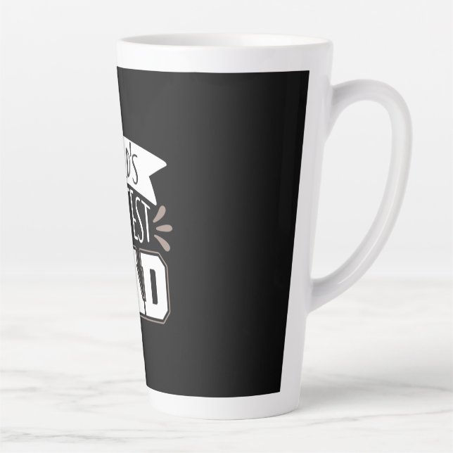 Daddy Gift World's Greatest Dad Latte Mug (Right)