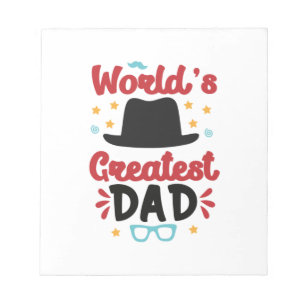Daddy Gift World's Greatest Dad Notepad