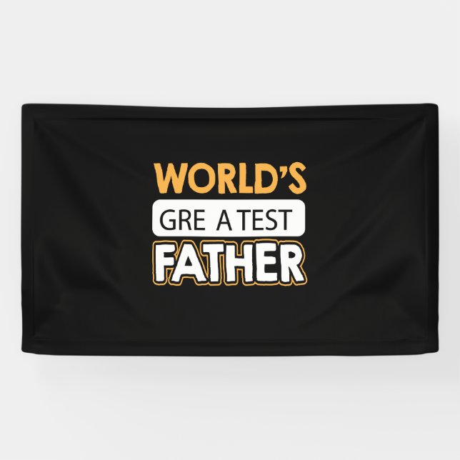 Daddy Gift World's Greatest Father Banner (Horizontal)