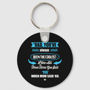 Daddy Gift You Have Always Been The Coolest Keychain