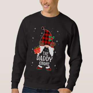 Daddy Gnome Buffalo Plaid Matching Family Christma Sweatshirt