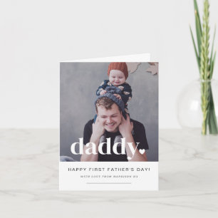 Daddy Heart - First Father's Day Photo Card