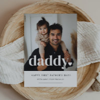 Daddy Heart - First Father's Day Photo Card