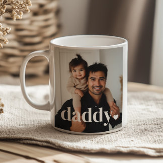 Daddy Heart - First Father's Day Photo Coffee Mug