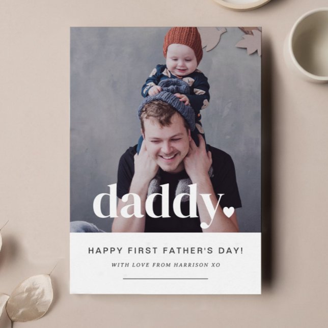 Daddy Heart - Premier Carte photo de Fête des père (Créateur téléchargé)